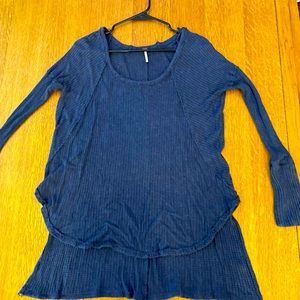 Free People tunic in royal blue. Sized Medium